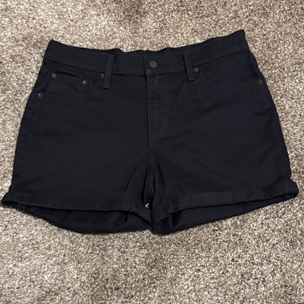 Levi's Women's Black Jean Shorts